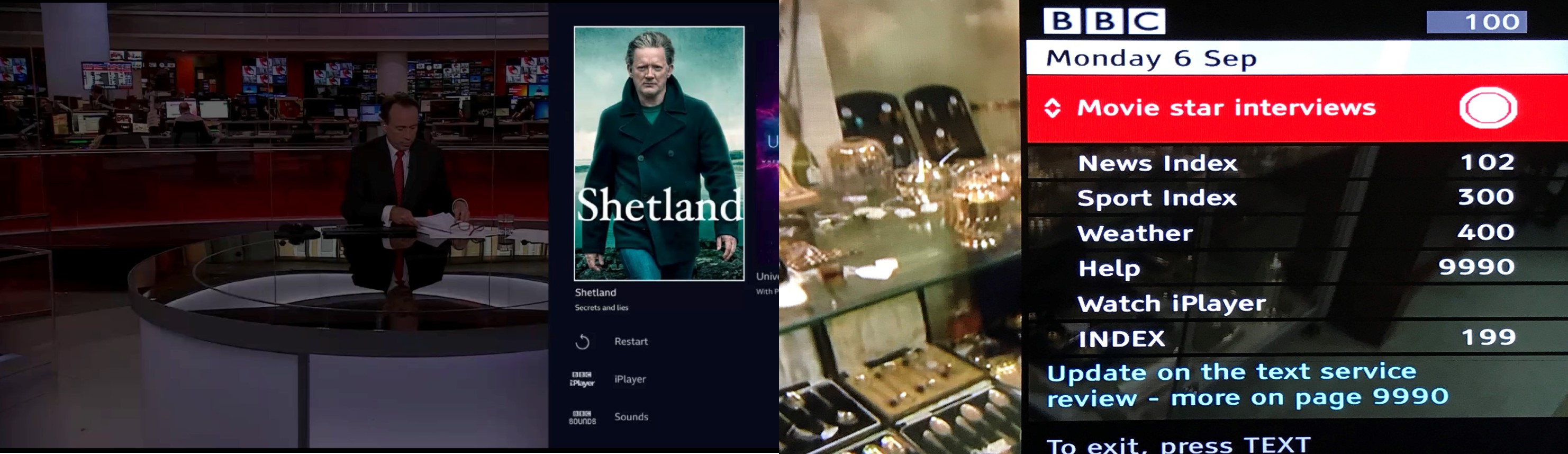 Left, Connected Red Button. Right, Red Button